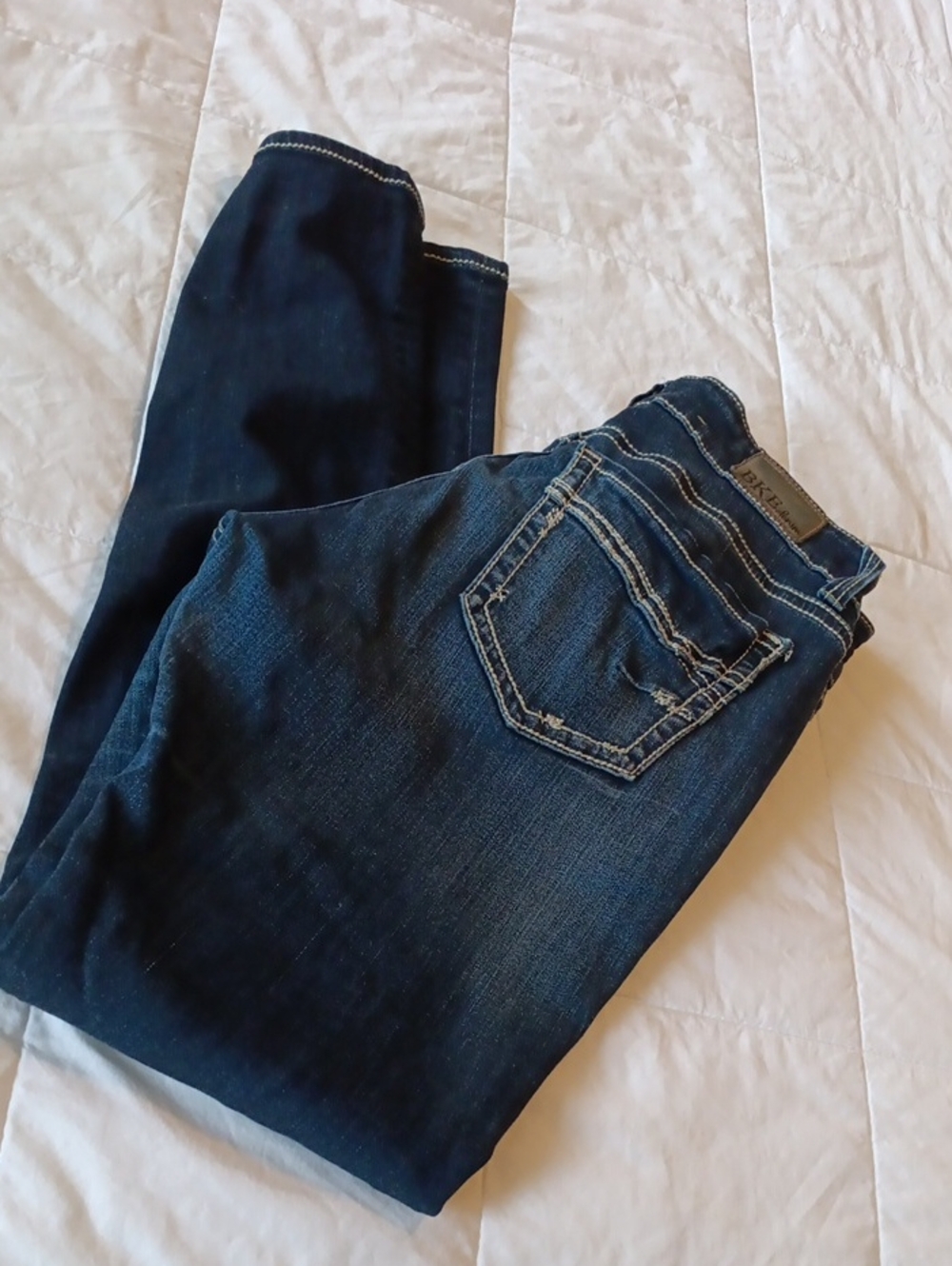BKE Women's Skinny Jeans in Dark Indigo Sabrina Fit 30 R